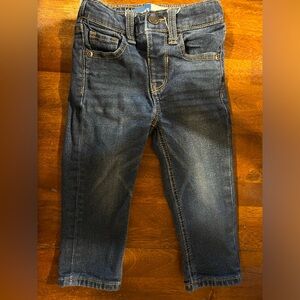 Old Navy straight adjustable waist baby boy blue jeans, 18-24 months